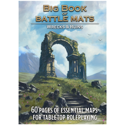 Livre plateau de jeu : Big Book of Battle Mats wilds, wrecks & ruins