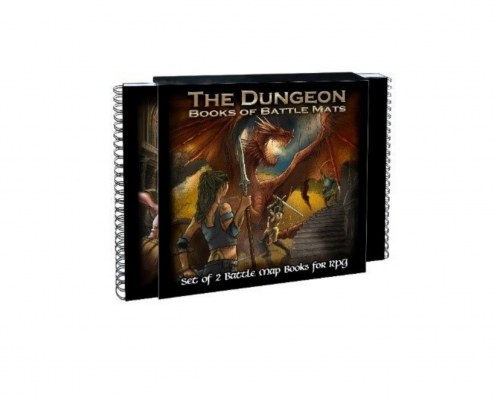 image principale pour Livre plateau de jeu : Pack de 2 livres Dungeon Book modulaires (60cmx60cm) (emballage abîmé)