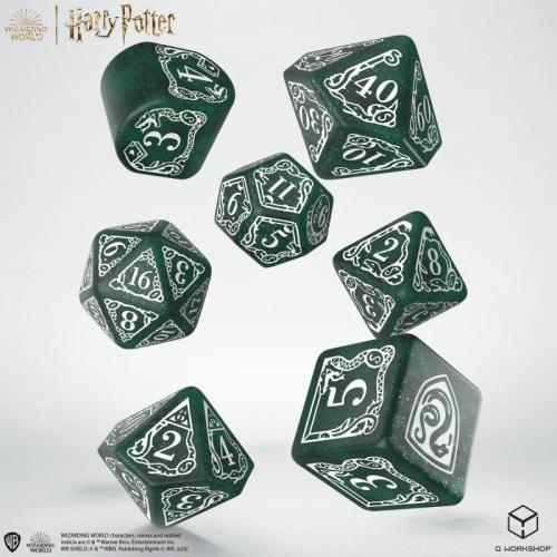 Lot de 7 dés- Harry Potter- Serpentard