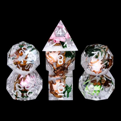 Lot de 7 Dés Polyédrique - Banquet d'été
