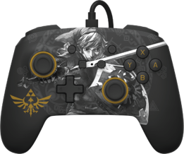 Manette Améliorée pour Switch- Battle-Ready Zelda Link