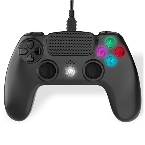 image principale pour Manette Filaire Noire pour PS4 avec Câble 3M avec prise Jack