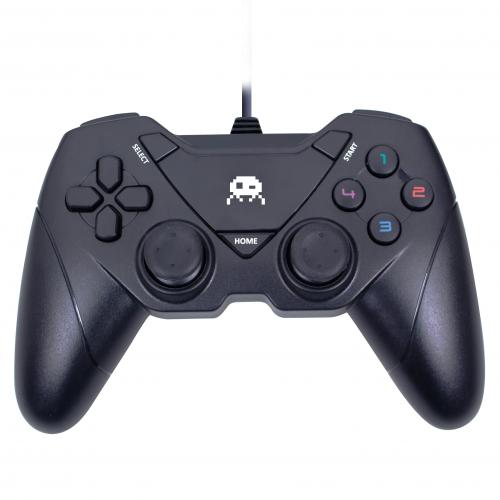 Manette Filaire pour PS3 et PC- 1.8m câble - SANS EMBALLAGE - Noir
