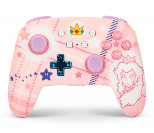 Manette sans fil Améliorée Switch- Princess Peach Plaid