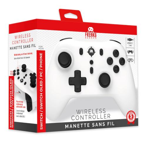 Manette Sans Fil Blanche - Switch / Android / IOS / PC