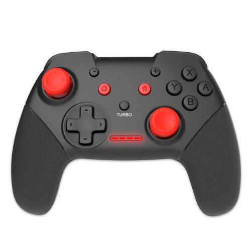 Manette Sans Fil Noire et rouge pour Switch avec Câble 1M 
