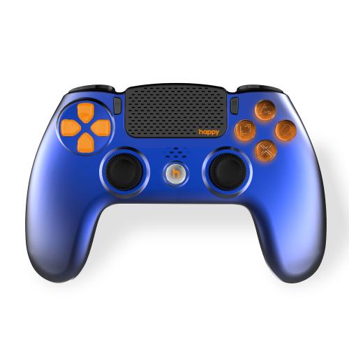 Manette Sans Fil PS4 LED - Happy Cash - Blue Metal