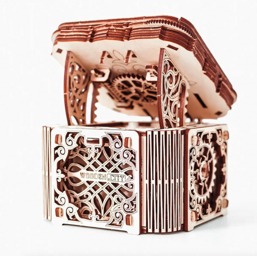 image principale pour Mecanisme 3D bois - Boîte mystère (176 pcs)