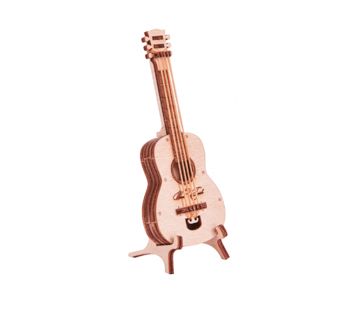 image Mécanisme 3D en bois - Guitar - 13 pcs