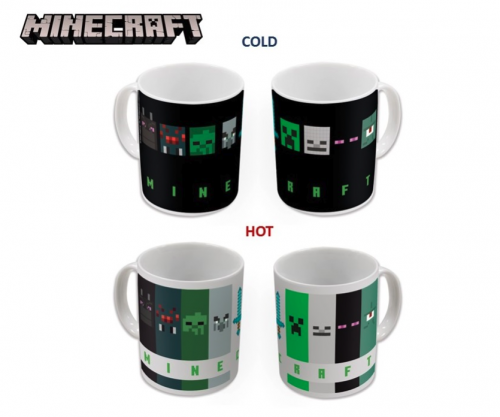 image Minecraft - Mug Thermo-réactif (heat change) 325 ml- Minecraft