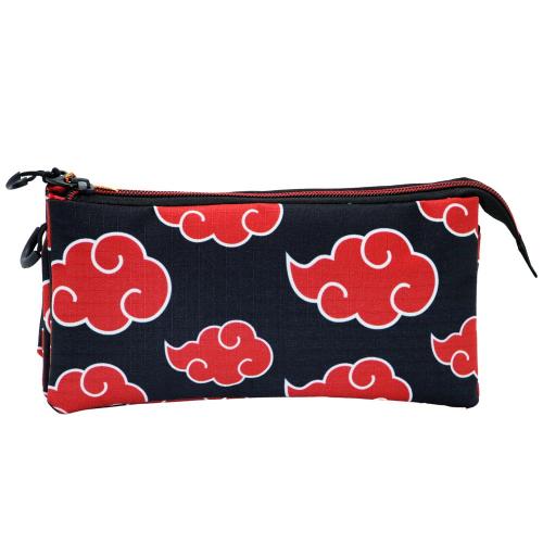 image Naruto - Trousse triple compartiment- Nuage Akatsuki