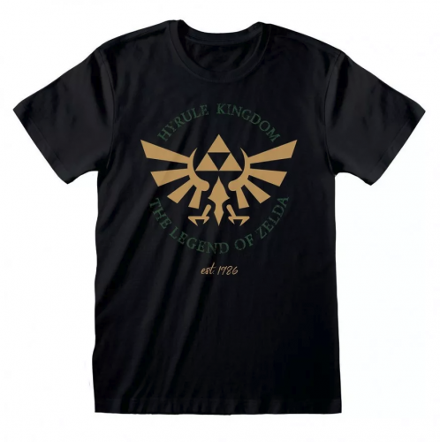 image principale pour Nintendo - T-shirt Nintendo Legend Of Zelda - Hyrule Kingdom Crest- Taille L
