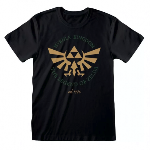 image Nintendo - T-shirt Nintendo Legend Of Zelda - Hyrule Kingdom Crest- Taille M
