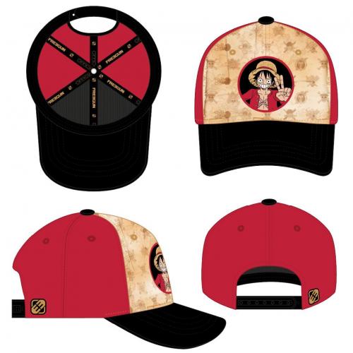 image principale pour One Piece – Casquette Junior Freegun – Luffy 