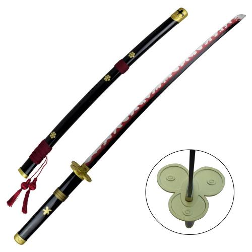 Katana ornementale - Inspiré du katana noir de Roronoa Zoro's Enma