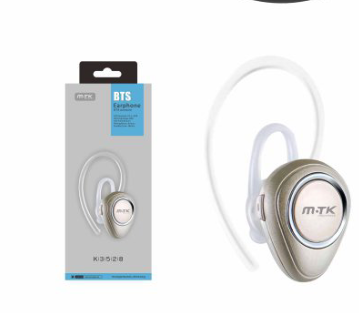 Oreillette bluetooth dorée K3528