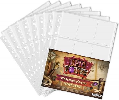Pack 10 feuilles rangement cartes pour classeur (Carte Pokemon etc.)