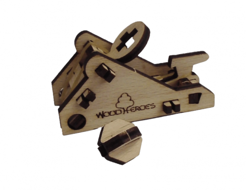 image principale pour Petite catapulte en bois (à assembler)