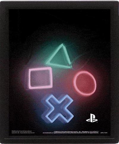 image Playstation- Poster 3d lenticulaire- Play (26x20)