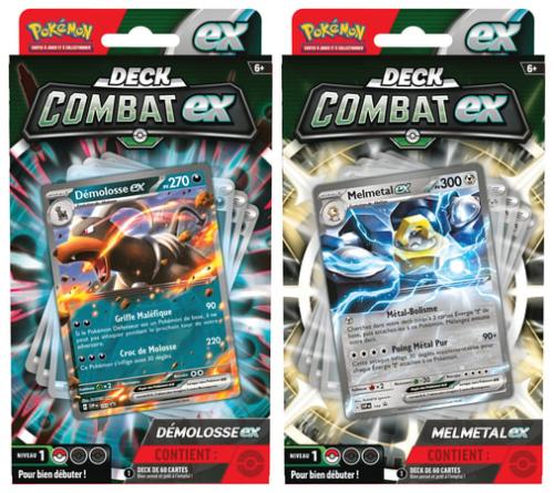 image principale pour Pokémon JCC - Deck Combat Melmetal EX ou Démolosse EX (1 deck aleatorie)FR