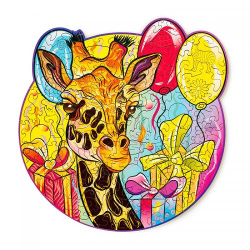 image principale pour Puzzle en bois - Girafe gracieuse - 110pcs