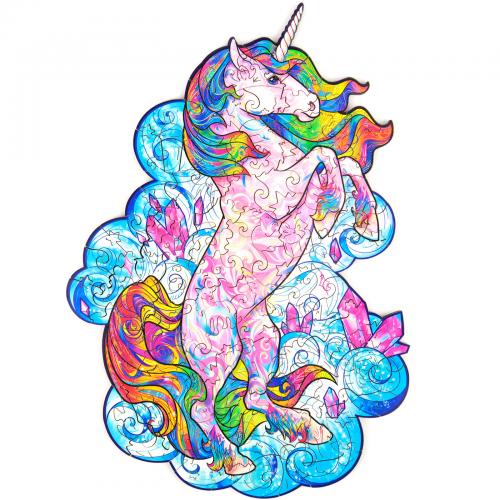 image principale pour Puzzle en bois - Licorne - Taille XL (700 pcs)