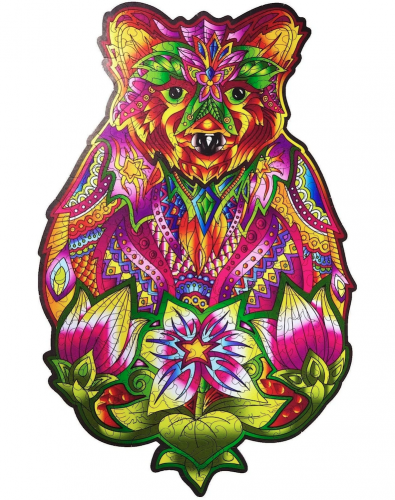 Puzzle en bois - Ours animé - 184 pcs