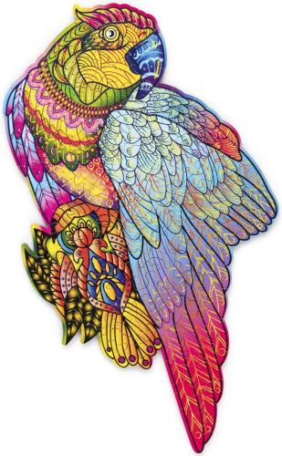 Puzzle en bois - Perroquet coloré - 153 pcs