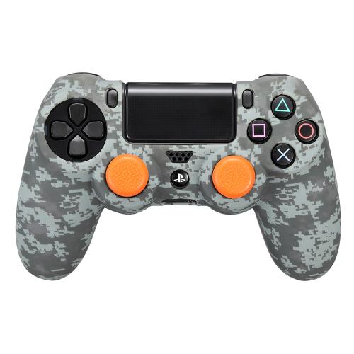 Silicone + Grips Camo Digital Black pour Manette PS4
