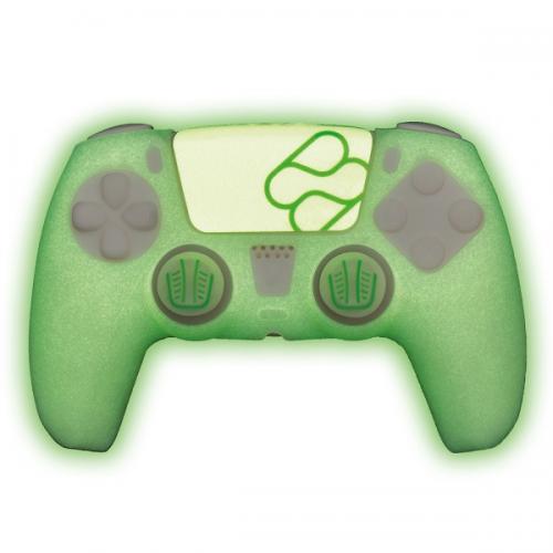 Silicone Skin + Grips Brillent dans le noir pour manette PS5