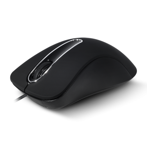 Souris filaire forme 3D USB - Noir