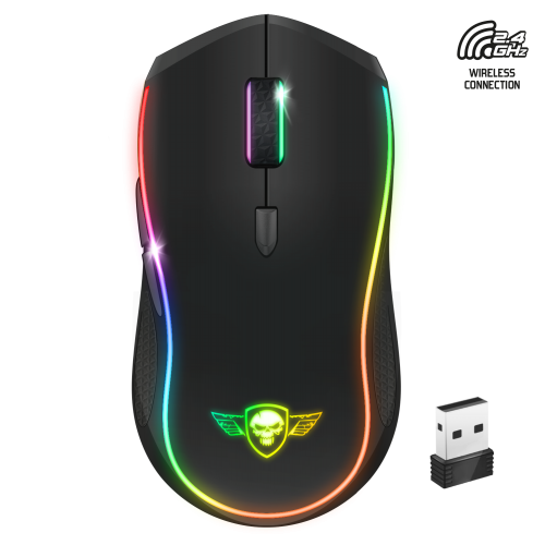 image principale pour Souris Gaming Sans Fil PRO-M9 rechargable et RGB