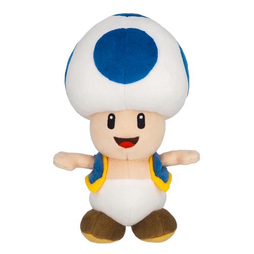 image principale pour Super Mario - Peluche Toad bleu- 20cm (Nintendo Togetherplus)