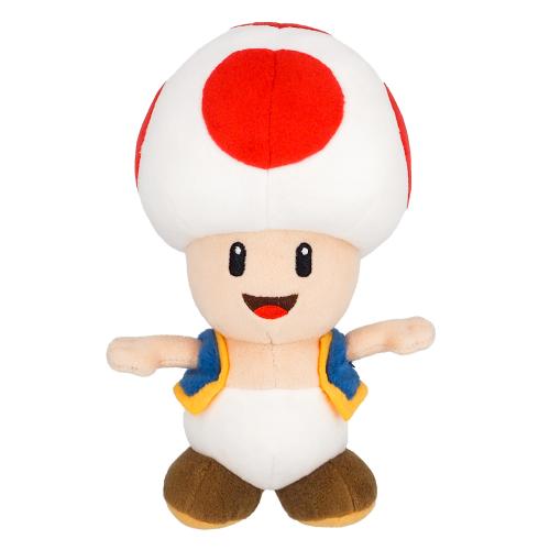 image principale pour Super Mario - Peluche Toad rouge - 20cm (Nintendo Togetherplus)
