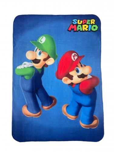 image Super Mario - Plaid Mario & Luigi Polar 100 x 140cm