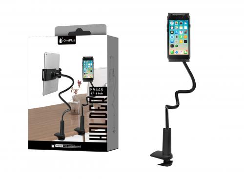 Support Universel pour Téléphone Portable et Tablette avec attache et pince, 4,7