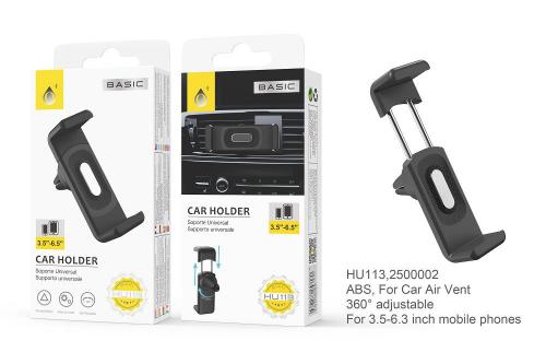 Support Ventilation HU113 pour téléphone (NOIR)