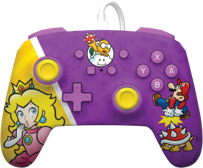 Switch - Manette Filaire Améliorée Pour Nintendo Switch - Princess Peach Battle