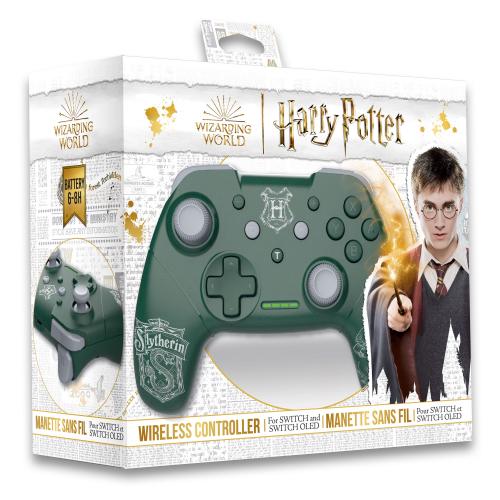 image principale pour Harry Potter - Manette Switch Sans Fil Câble 1M - Serpentard - Vert