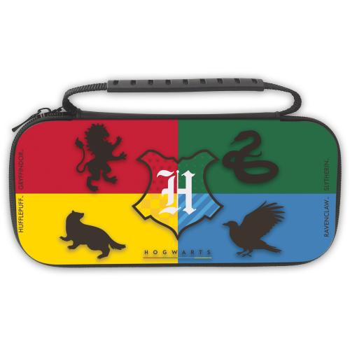 Harry Potter - Sacoche XL pour Switch et Switch Oled - Multicolore - 4 Maisons 