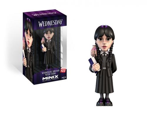 image Mercredi - MINIX 123 Wednesday - Mercredi Addams avec La Chose