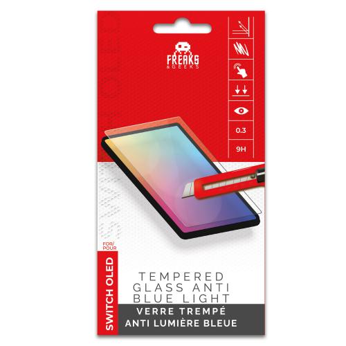 Verre Trempé pour Nintendo Switch OLED anti-reflet lumière bleue
